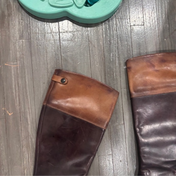 Brown Leather Heeled Boots - Picture 4 of 7